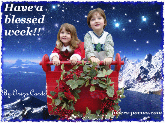 A blessed week!